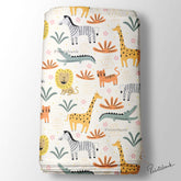 Animal Zebra Giraffe Printed Fabric For Kid's Garment